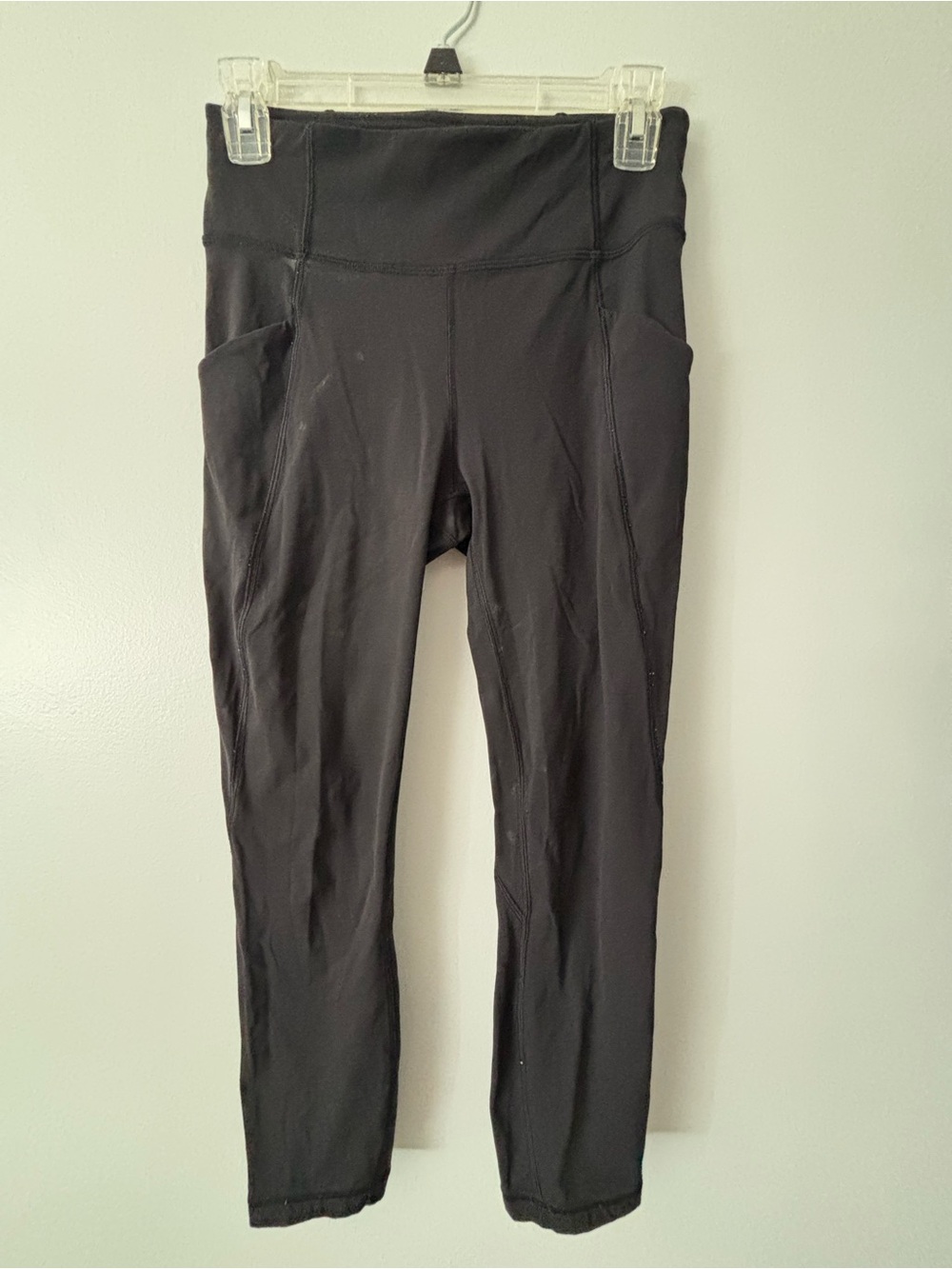 lululemon athletica Black High-Rise Leggings with Side Pockets